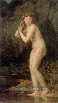 Une baignade Nu corps féminin Nu Jules Joseph Lefebvre Peinture à l'huile